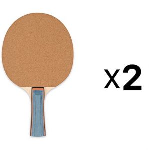 Champion Sports Sandpaper Face 5ply Laminated Table Tennis Ping Pong Paddle red (2-Pack) One Size